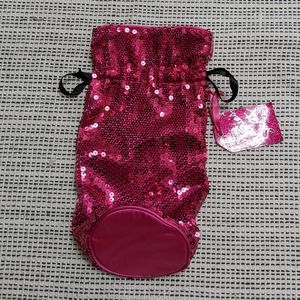 * Victoria’s Secret pink sequined drawstring giftbag